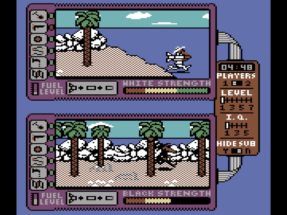 Gameplay of Spy vs Spy II: The Island Caper for Commodore 64
